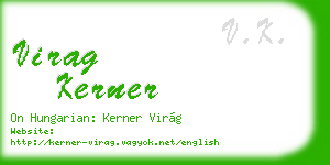 virag kerner business card